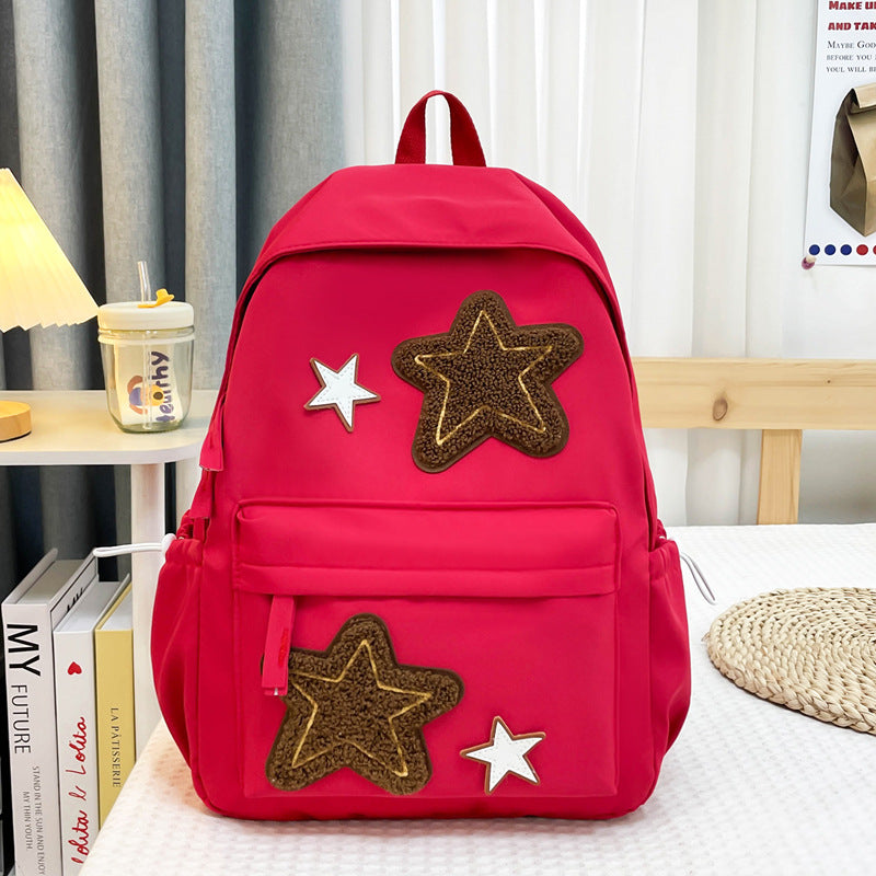Casual Star Patterned Backpack