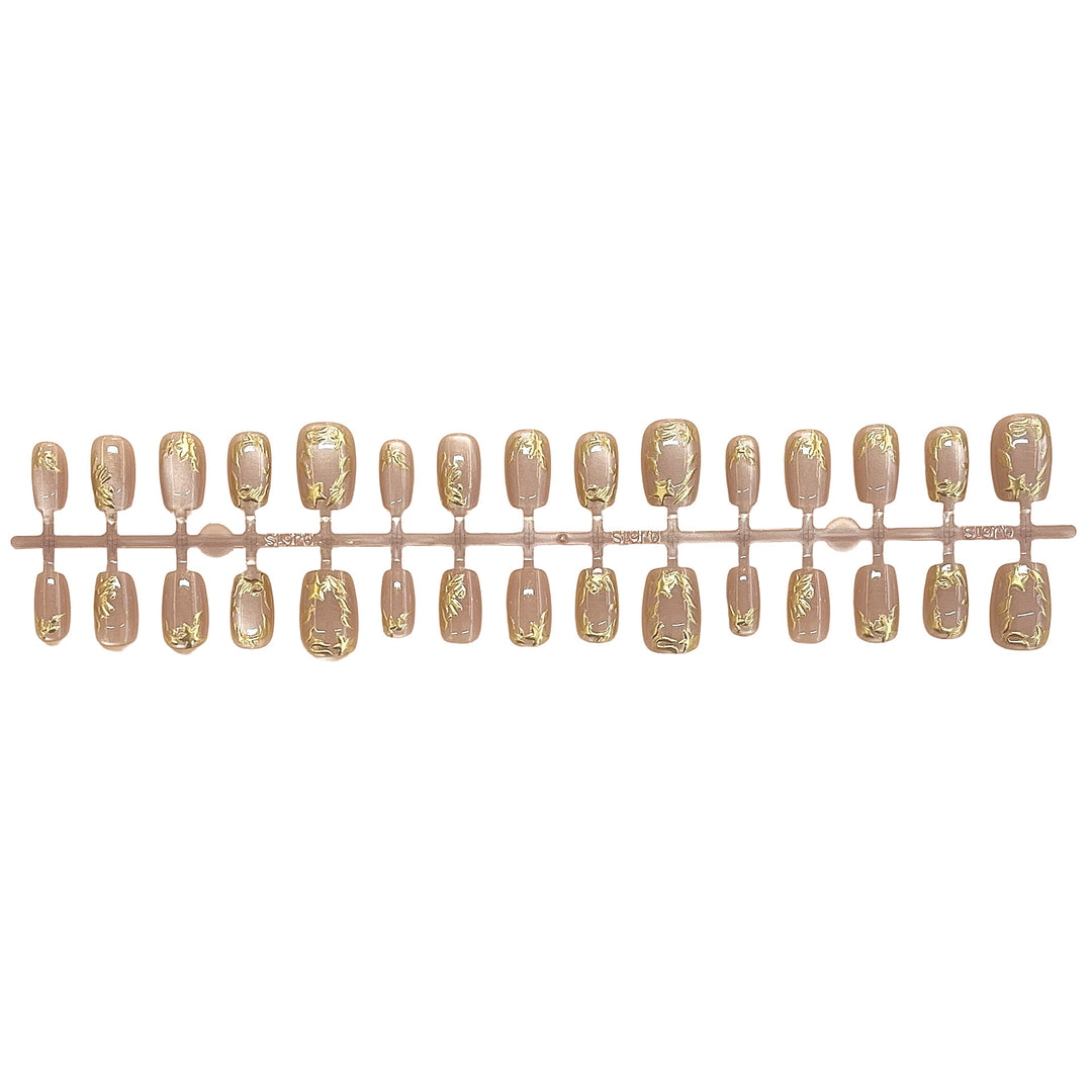 Elegant Press-On Nail Set Bowlift