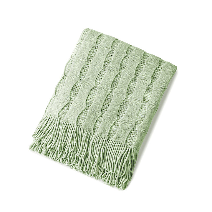 Knitted Cozy Throw Blanket