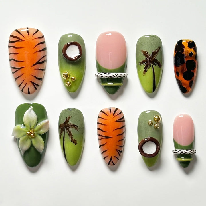 Exquisite Art Nail Collection with Floral Patterns Bowlift