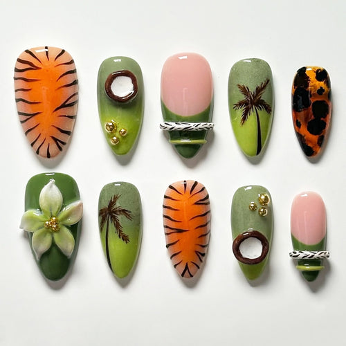 Exquisite Art Nail Collection with Floral Patterns Bowlift