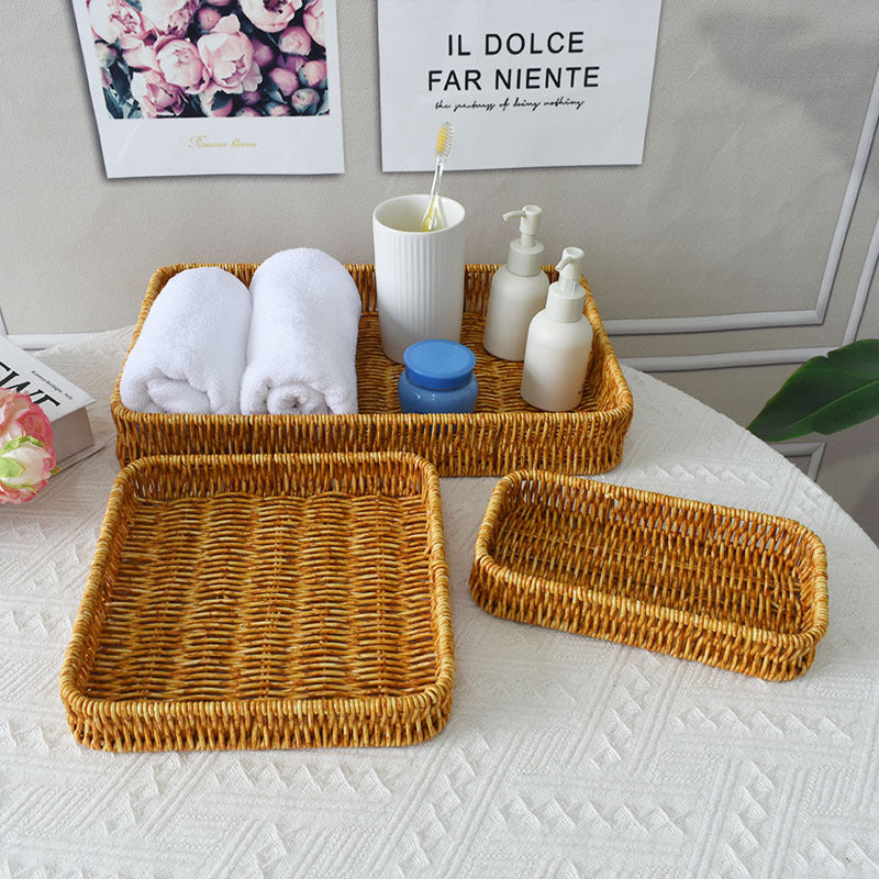 Elegant Handwoven Serving Tray Bowlift