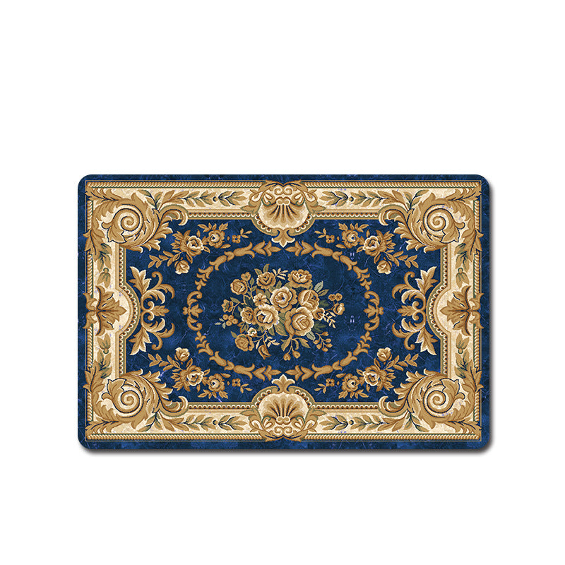 Elegant Vintage Floral Bath Mat Bowlift