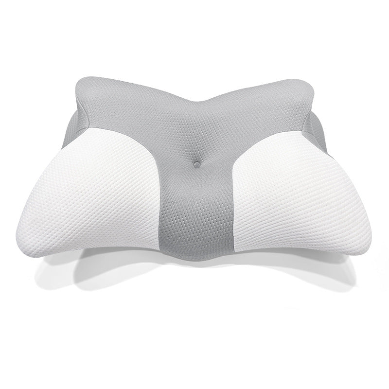 Ergonomic main pillow with contoured design and breathable surface Bowlift