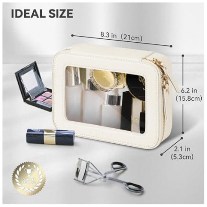 Elegant Cosmetic Bag with Window Bowlift