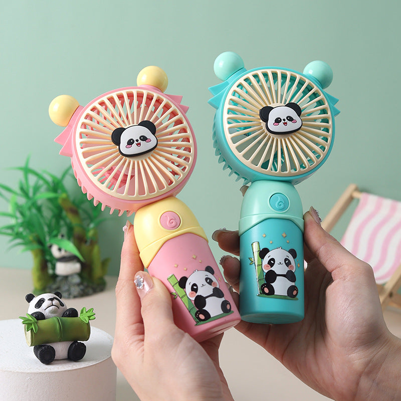 Ladies Portable Mini Fan with Cute Panda Design Bowlift