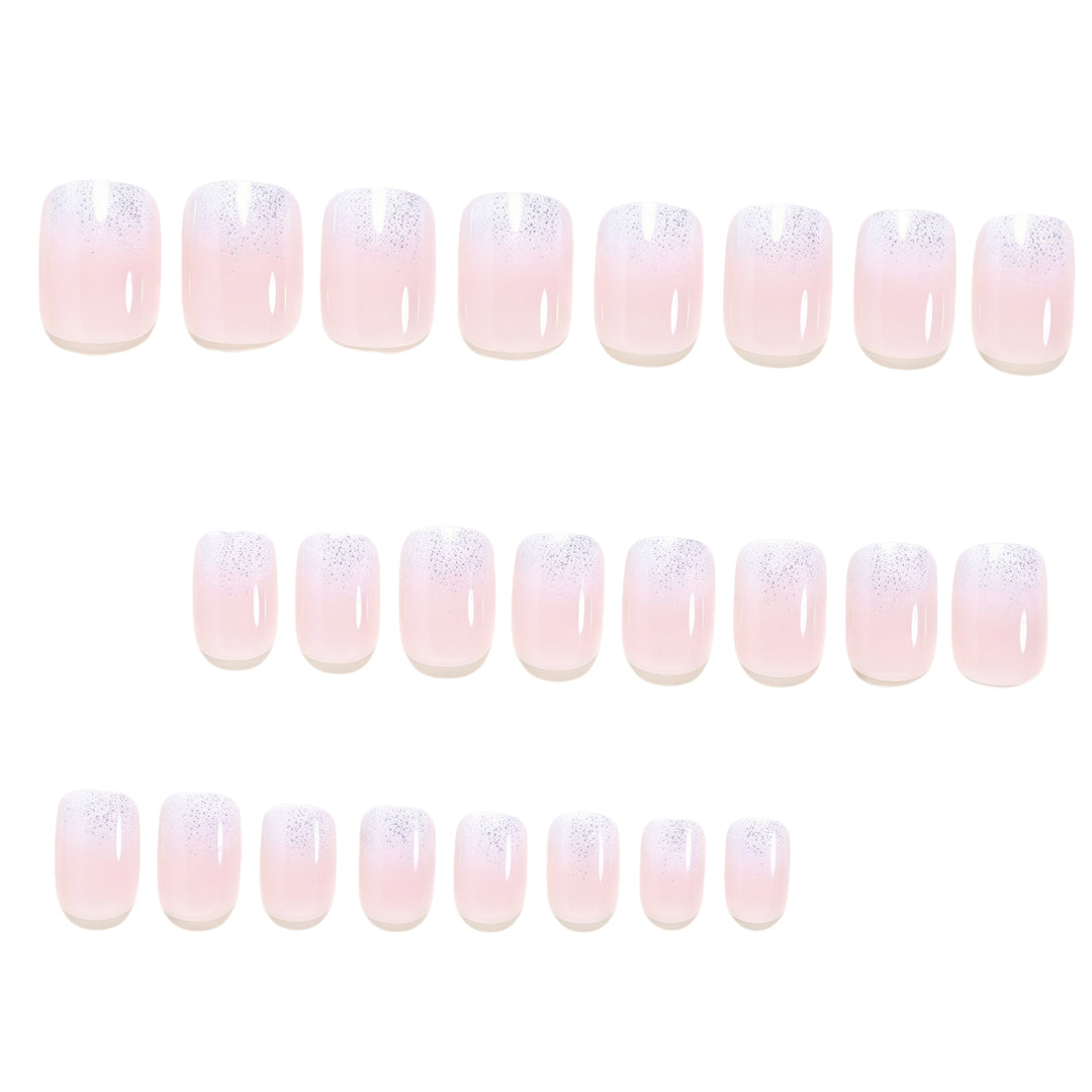 Glitter Gradient Press-On Nail Set Bowlift