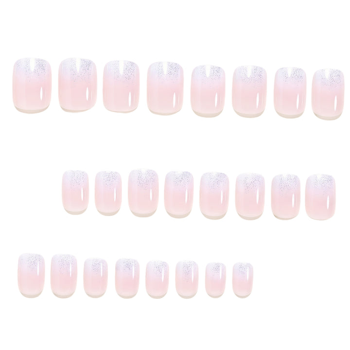 Glitter Gradient Press-On Nail Set Bowlift