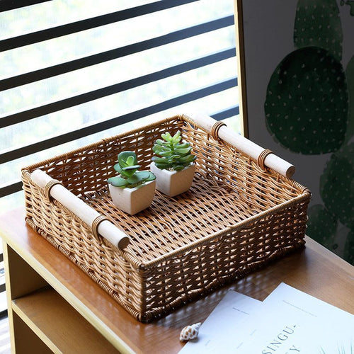 Artisan Woven Storage Basket Bowlift