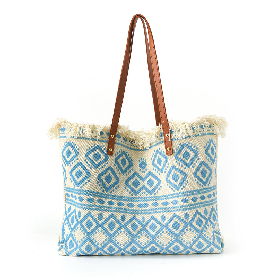 Beach bag with Unique Feather Design Bowlift