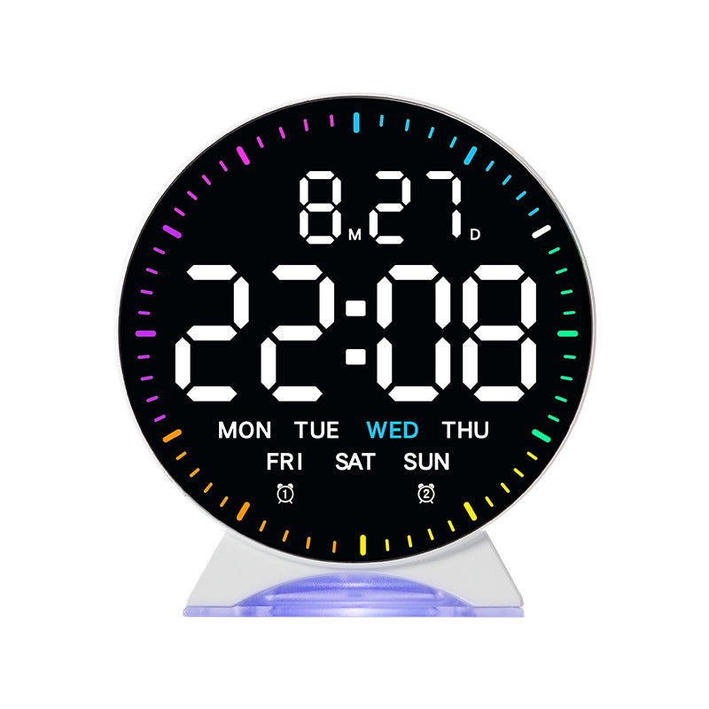 Digital alarm clock with intelligent LED display and multifunctional features Bowlift