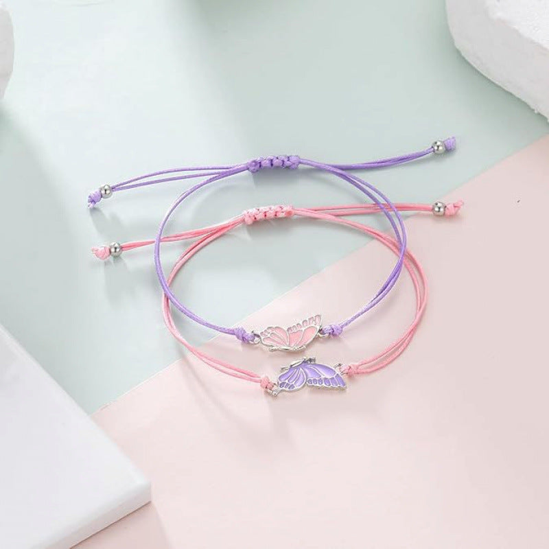 Butterfly Charm Necklace and Bracelet Set Bowlift