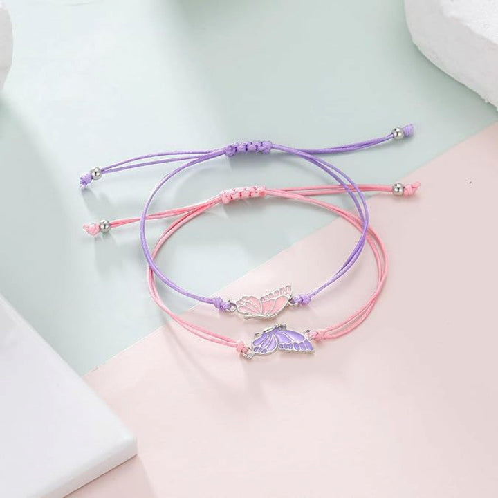 Butterfly Charm Necklace and Bracelet Set Bowlift