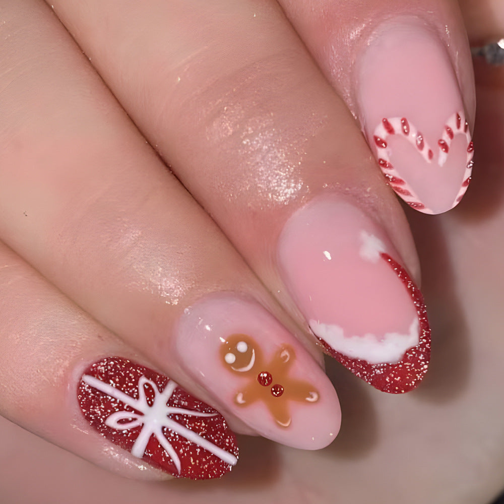 Festive Gingerbread Nail Art Set Bowlift