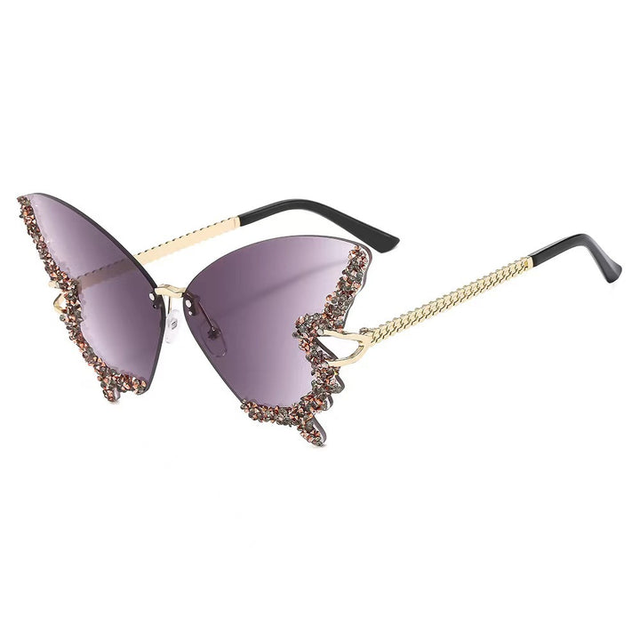 Women extravagant wing sunglasses Bowlift