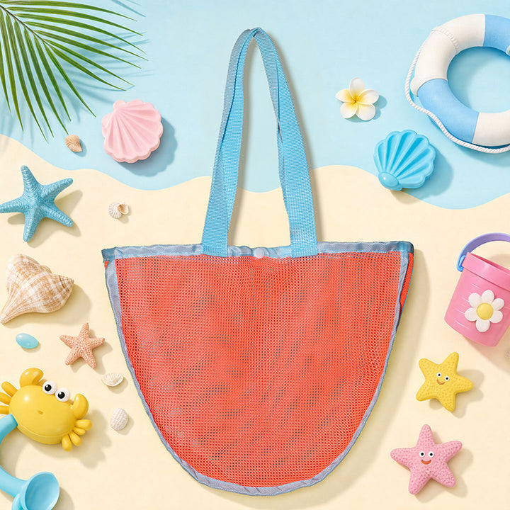 Multifunctional Beach Bag Made of Breathable Mesh Bowlift