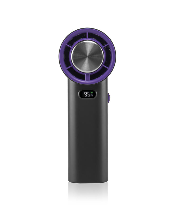 Women's portable hand fan with digital speed display Bowlift
