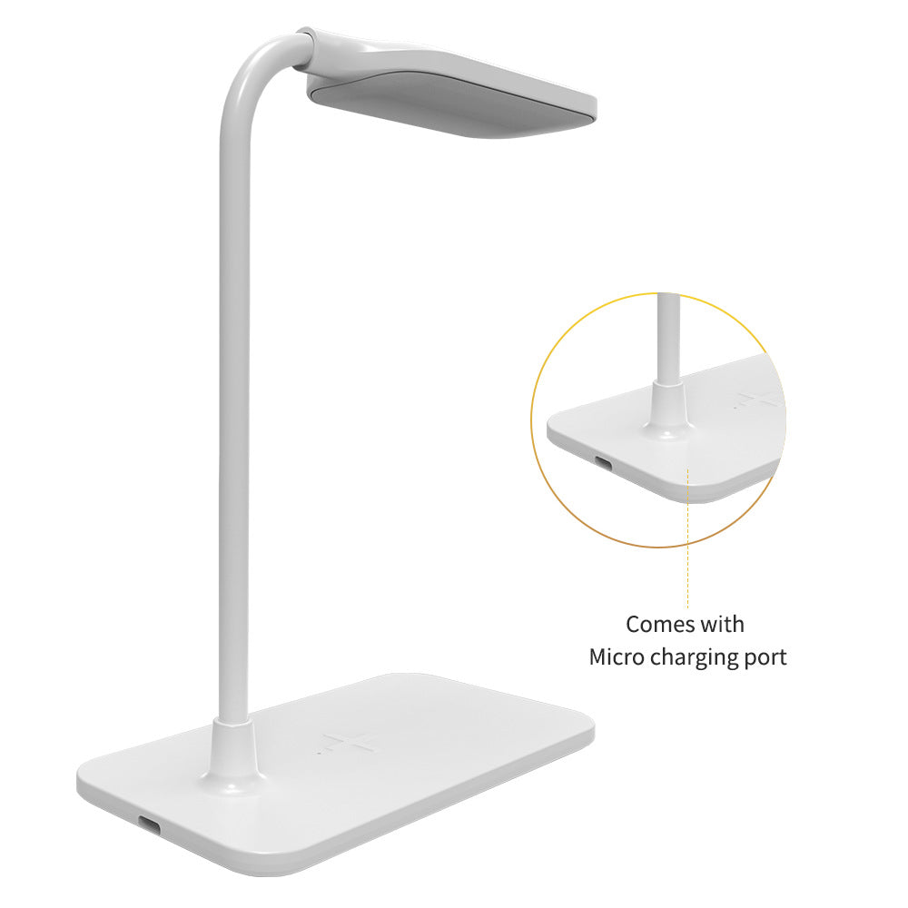 Wireless Charging LED Desk Lamp with Adjustable Neck Type-C Fast Charge Bowlift