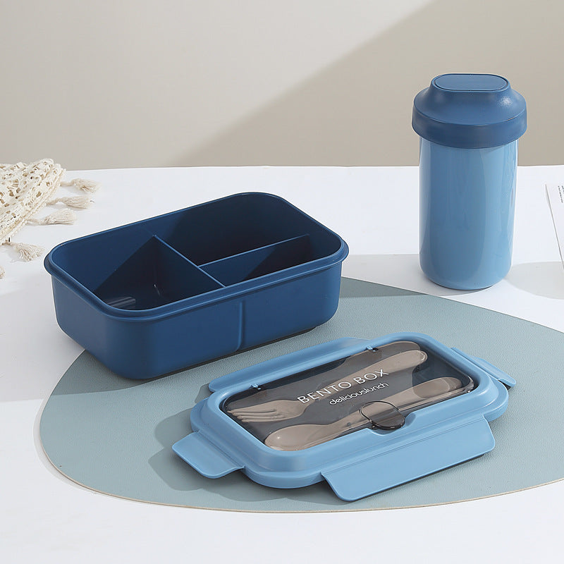 Leakproof Compartmentalized Kids Bento Lunchbox with Removable Round Soup Bowl and Utensil Storage Bowlift