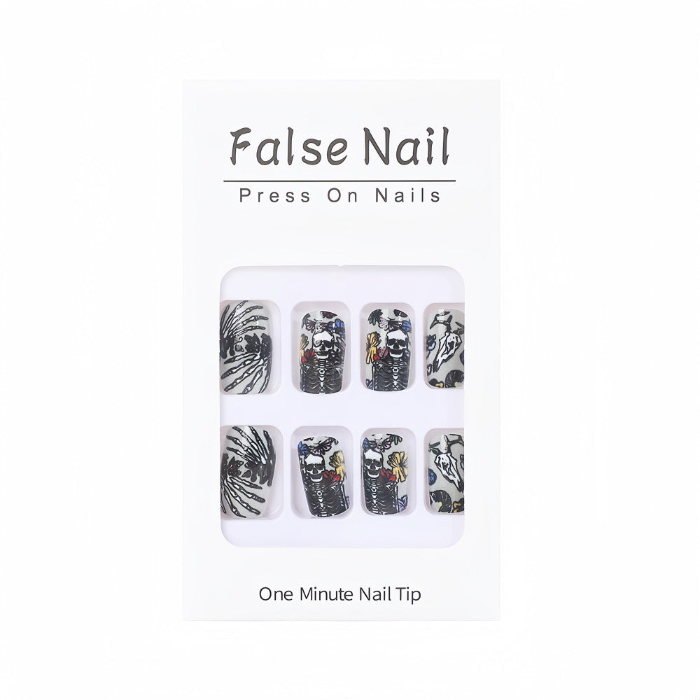Creative Skeleton Nail Design Bowlift