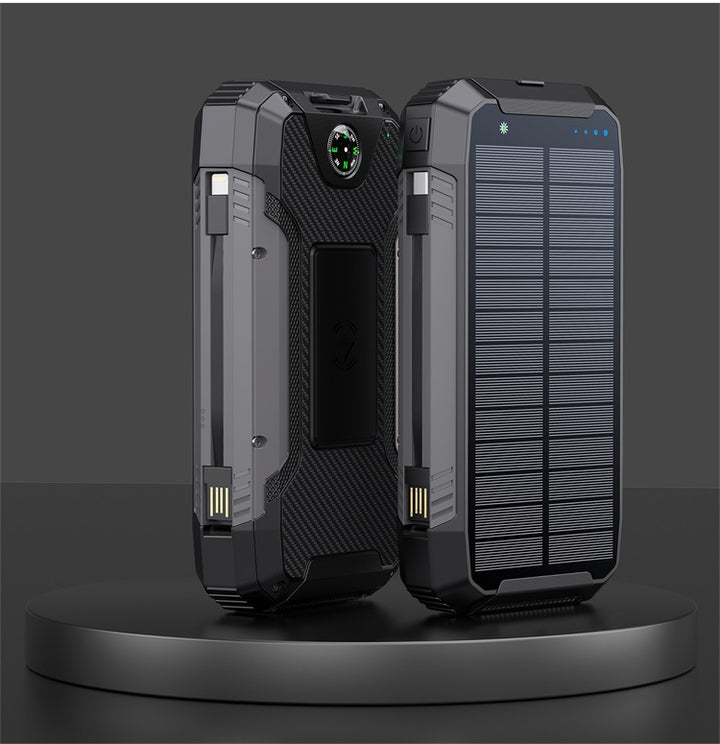 Robust Solar Powerbank with Integrated Compass and LED Lighting Bowlift