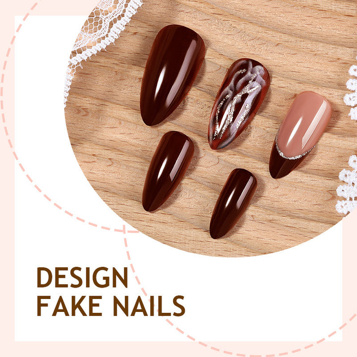 Artificial Nail Sticker Set with Elegant Designs Bowlift