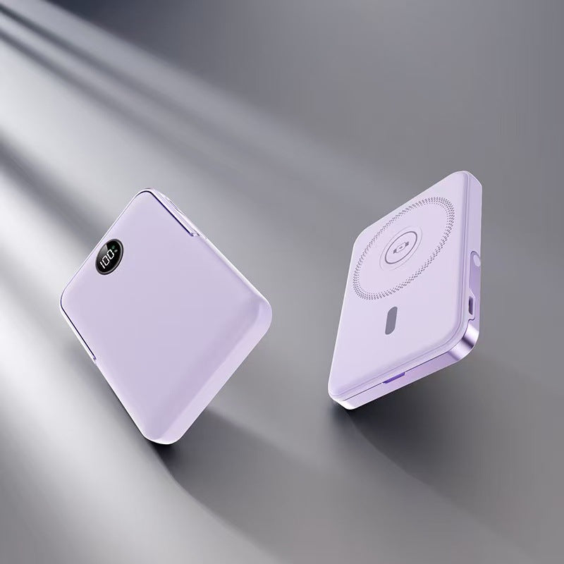 Power bank with intelligent LCD display and wireless charging function Bowlift