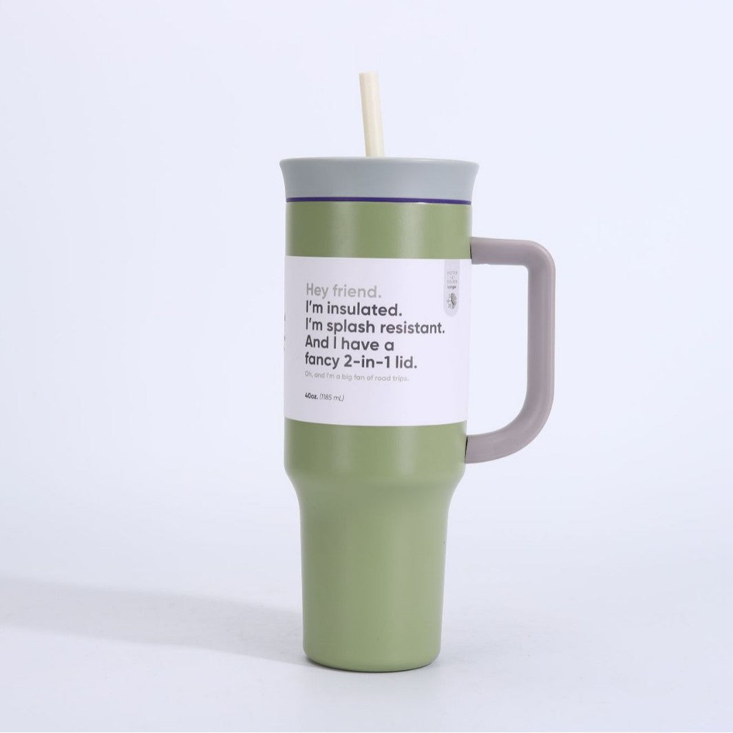 Women's insulated mug with 2-in-1 lid Bowlift