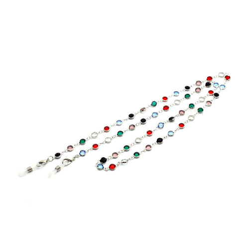 Colorful Gemstone Eyewear Chain Bowlift
