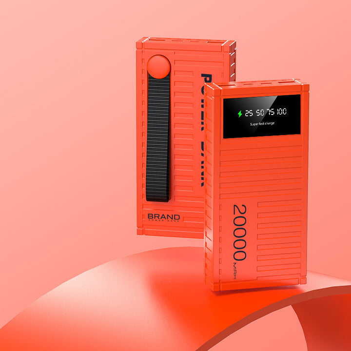 High-performance power bank with digital charge level display Bowlift