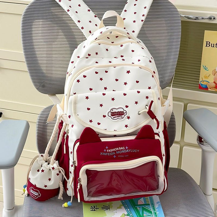 Trendy Cat Ear Design Backpack