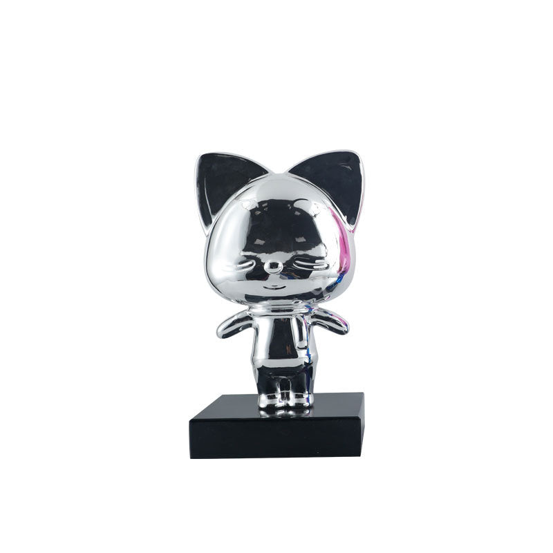 Playful Cat Figurine