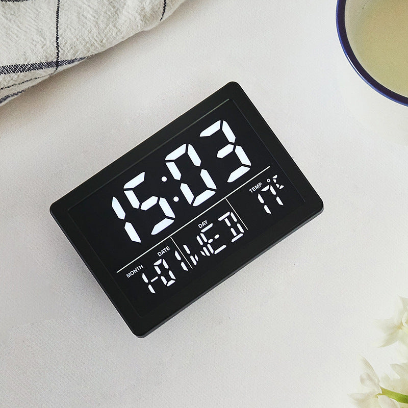 Digital Multifunctional Alarm Clock with Temperature and Date Display Bowlift
