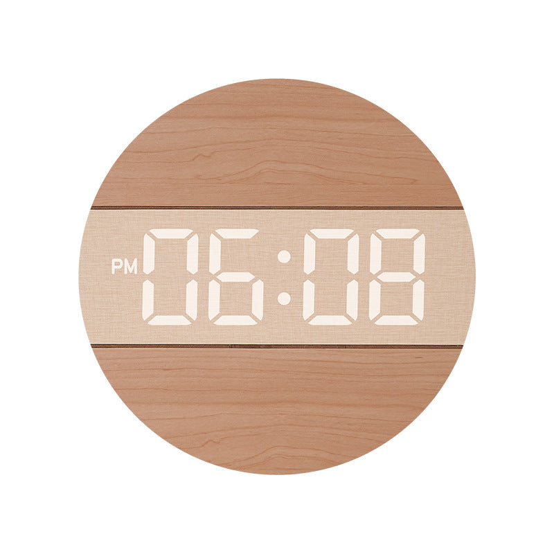 Creative digital watch in a modern wood design Bowlift