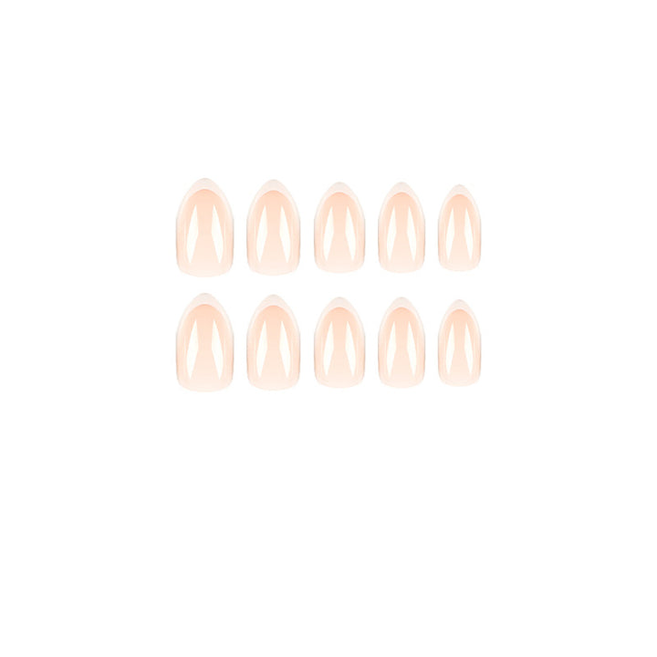 Artistic Nail Extensions in Elegant French Tip Design Bowlift