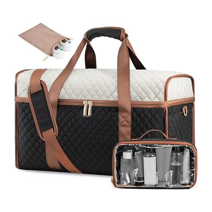 Multifunctional Travel Bag with Integrated Cosmetic Container Bowlift