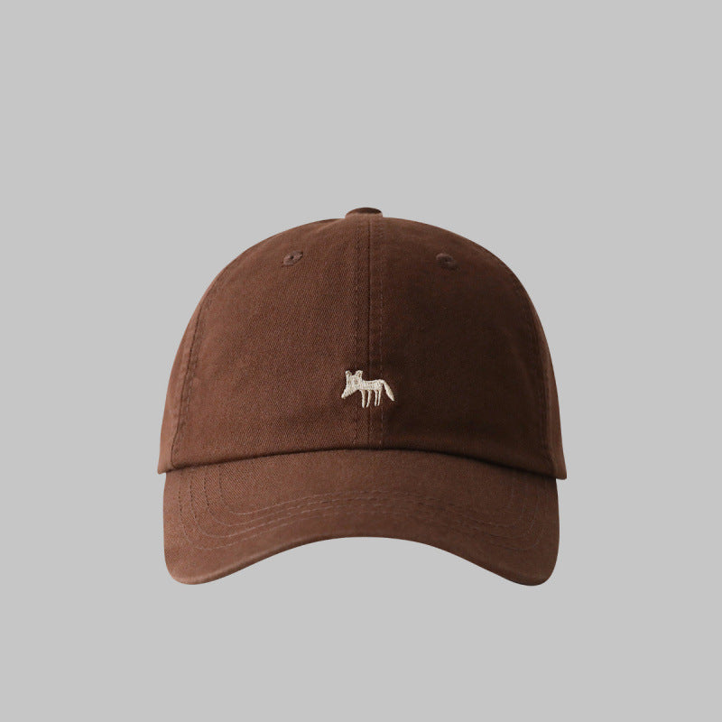 Women's Casual Embroidered Adjustable Baseball Cap Bowlift