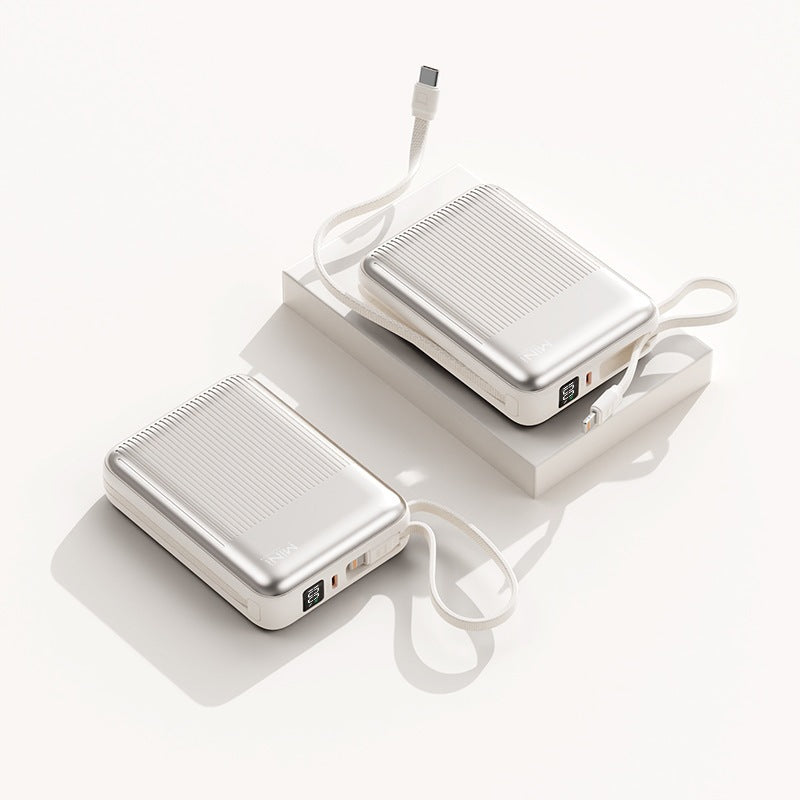 Compact power bank with integrated cable system Bowlift