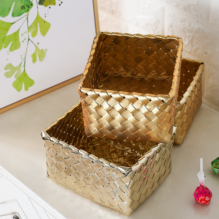 Decorative Woven Storage Box Bowlift
