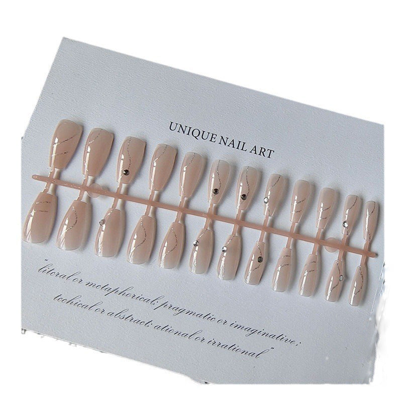 Glamorous artificial nails with decor Bowlift