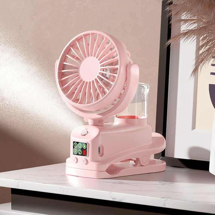 Ladies portable mini fan with water spray Bowlift