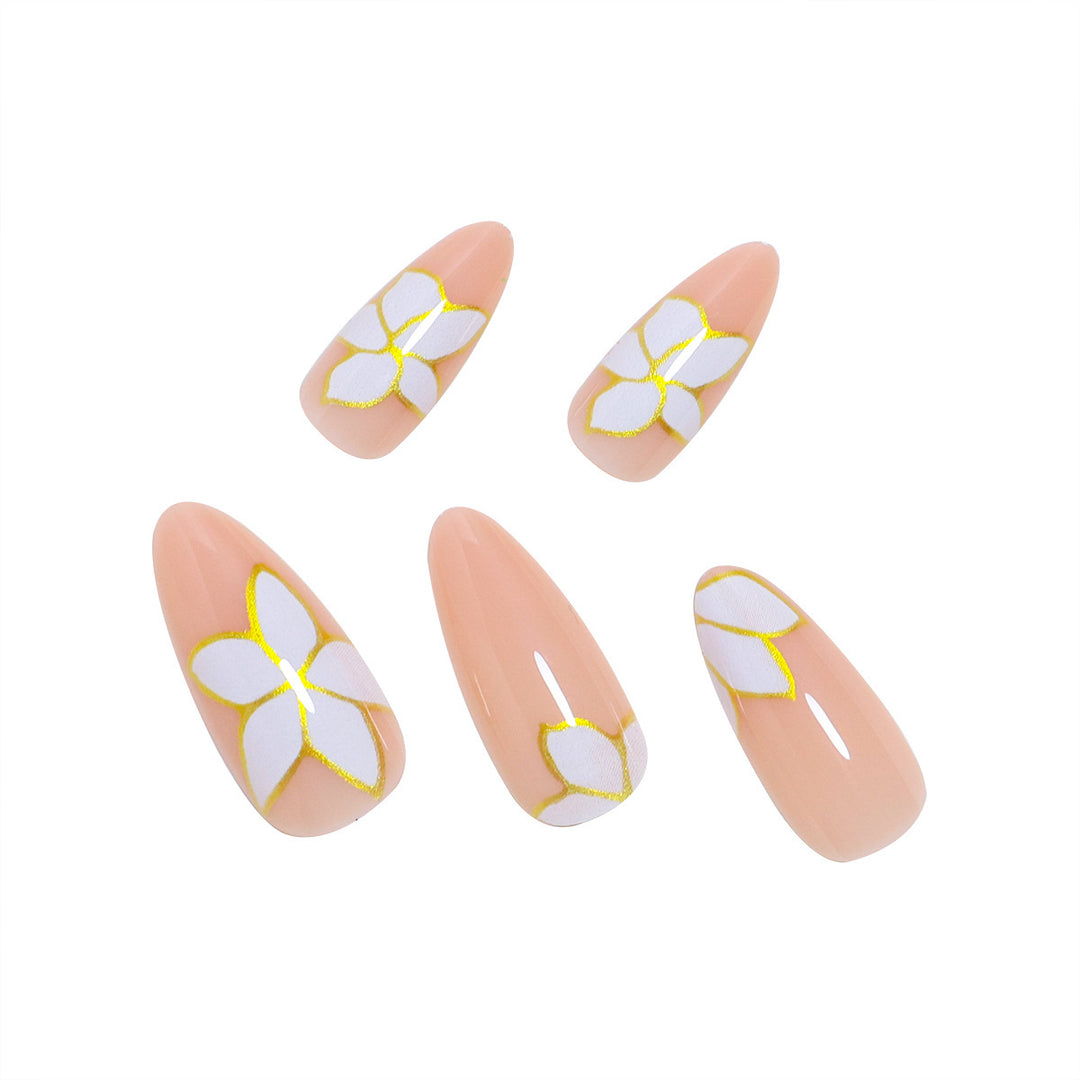 Floral Art Press-On Nail Set Bowlift