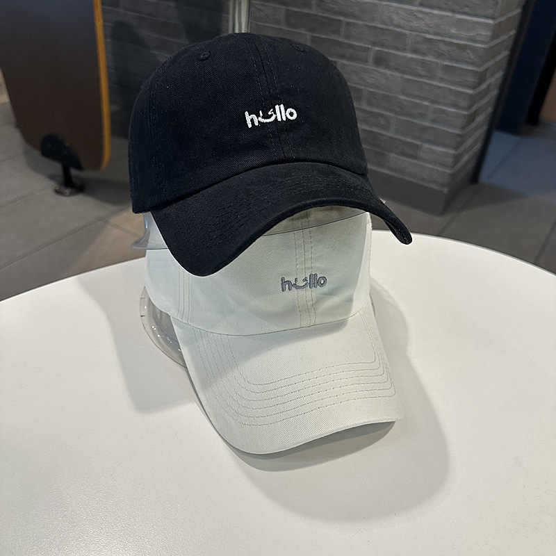 Unisex Casual Cotton Baseball Cap with Embroidered Message Bowlift