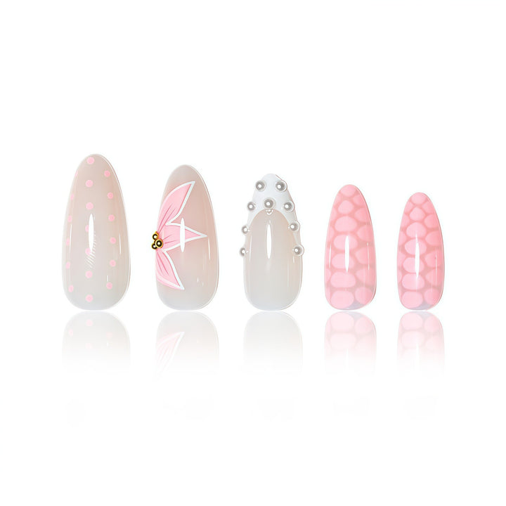 Elegant Floral Design Nail Wraps Bowlift