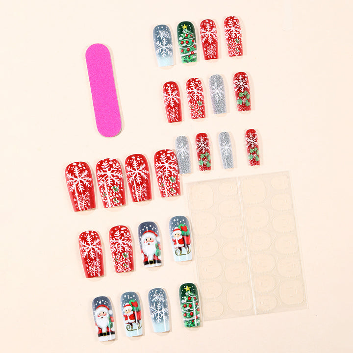 Christmas-Themed Decorative Nail Art Bowlift