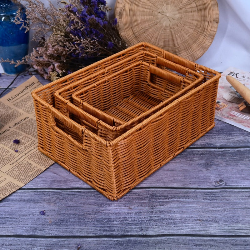 Ladies elegant woven storage basket set Bowlift