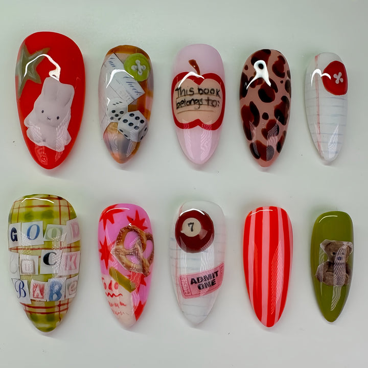 Thematic Artisan Press-On Nail Set Bowlift