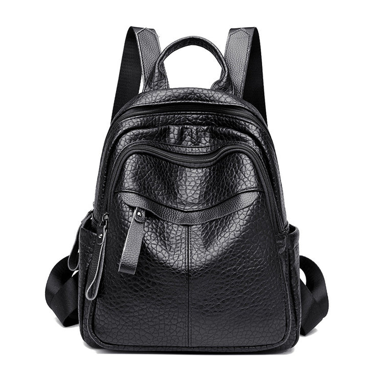 Multi-Compartment Textured Backpack Bowlift
