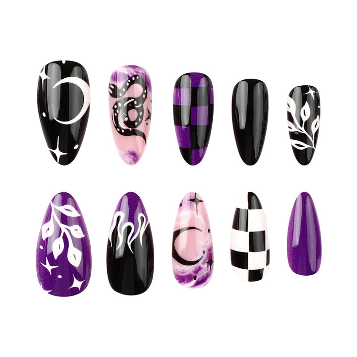 Artistic Checkerboard Nail Art Bowlift