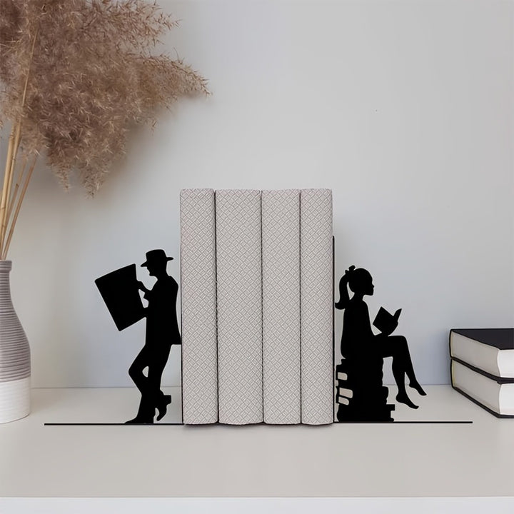 Artistic Metal Bookends  1789394573